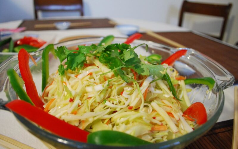 Alpha's Cabbage, Carrot, Celery, Apple Coleslaw with Plum Sauce