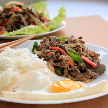 Korean marinated beef [Bulgogi]