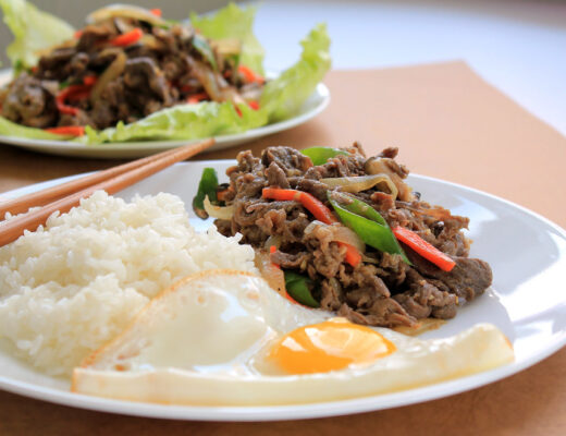 Korean marinated beef [Bulgogi]