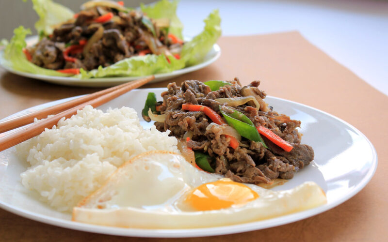 Korean marinated beef [Bulgogi]